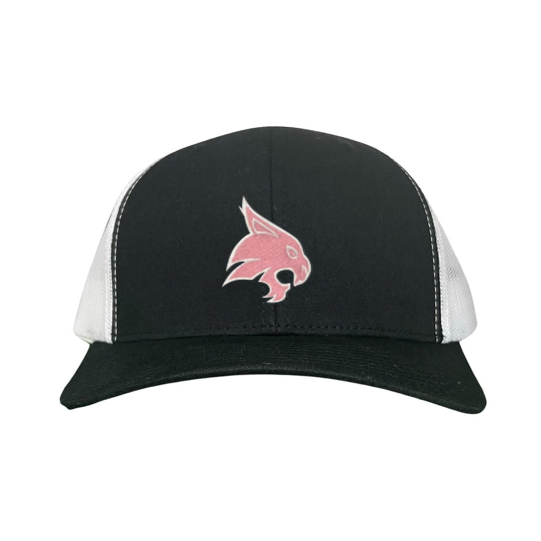 Texas State / Pink Bobcats Logo Embroidered Hat / TXST051 / MM