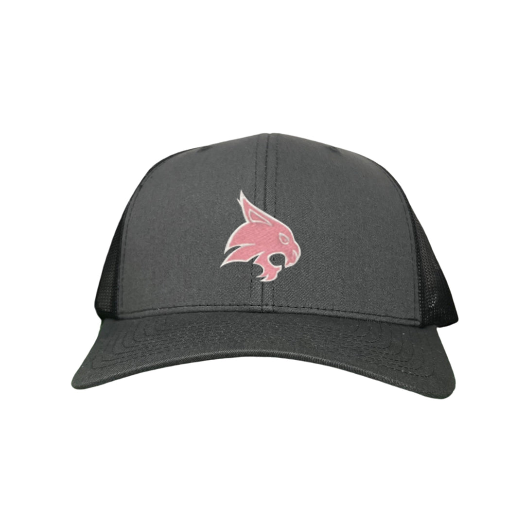 Texas State / Pink Bobcats Logo Embroidered Hat / TXST051 / MM