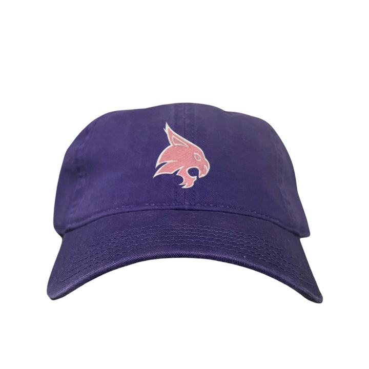 Texas State / Pink Bobcats Logo Embroidered Hat / TXST051 / MM