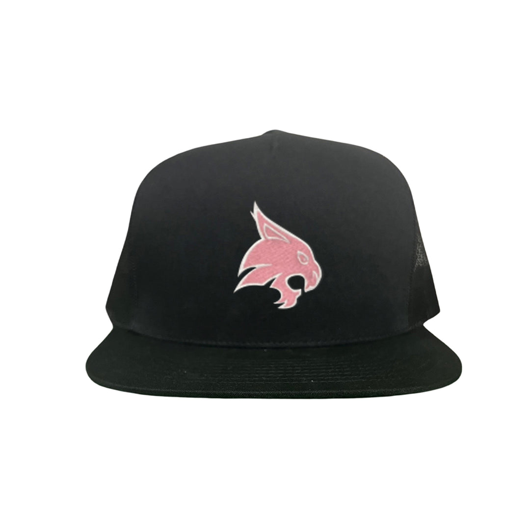 Texas State / Pink Bobcats Logo Embroidered Hat / TXST051 / MM
