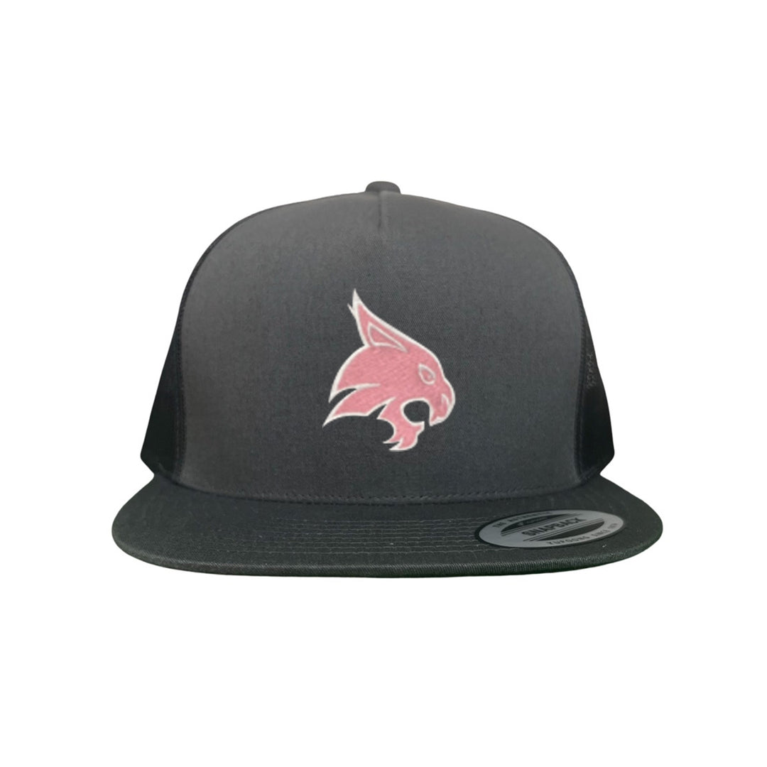 Texas State / Pink Bobcats Logo Embroidered Hat / TXST051 / MM