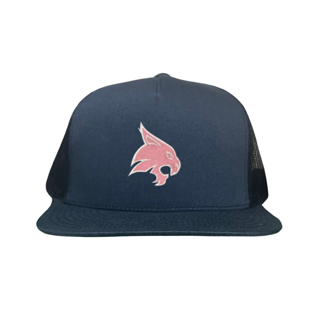 Texas State / Pink Bobcats Logo Embroidered Hat / TXST051 / MM