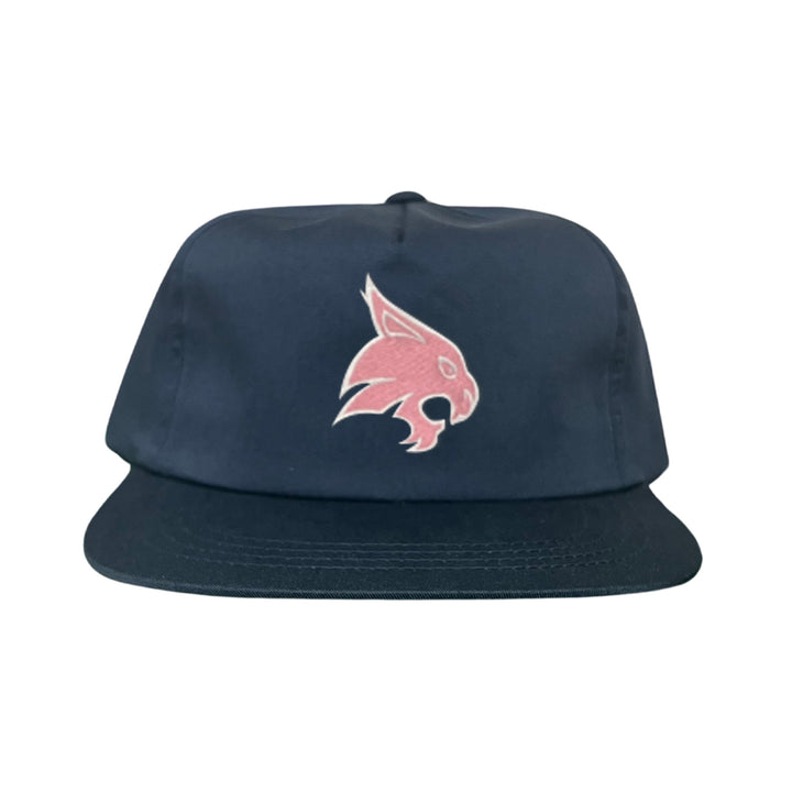 Texas State / Pink Bobcats Logo Embroidered Hat / TXST051 / MM