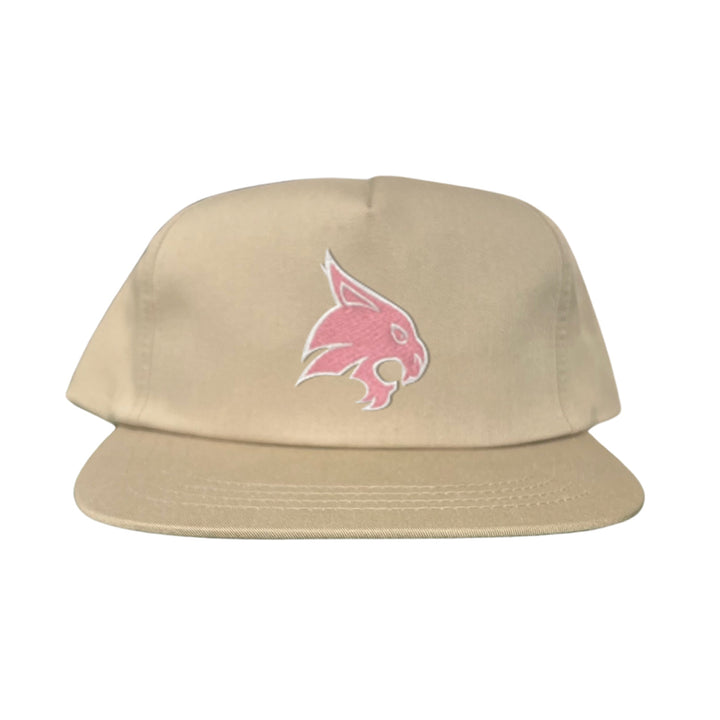 Texas State / Pink Bobcats Logo Embroidered Hat / TXST051 / MM