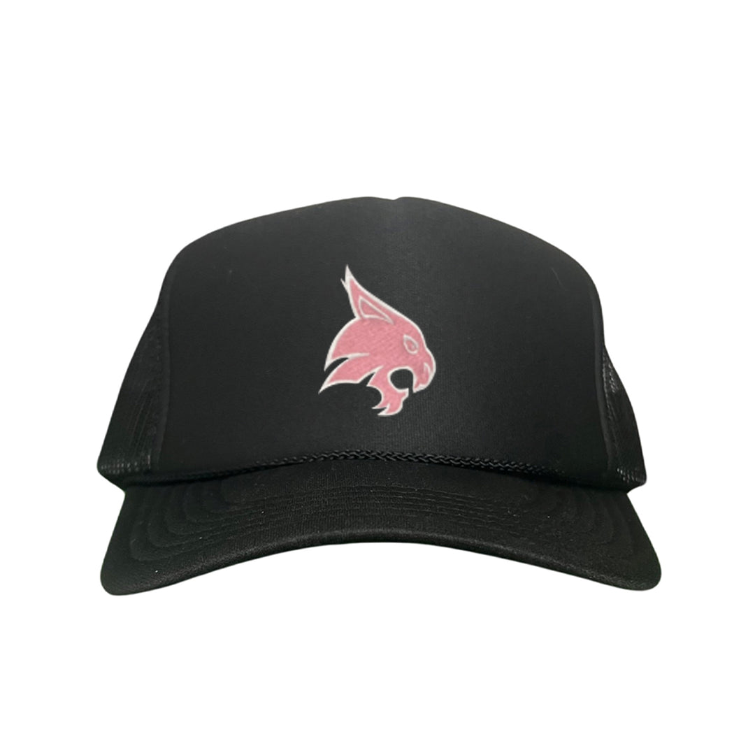 Texas State / Pink Bobcats Logo Embroidered Hat / TXST051 / MM