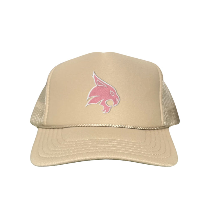 Texas State / Pink Bobcats Logo Embroidered Hat / TXST051 / MM