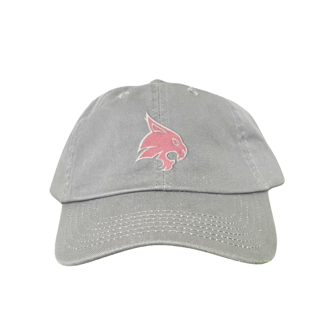 Texas State / Pink Bobcats Logo Embroidered Hat / TXST051 / MM