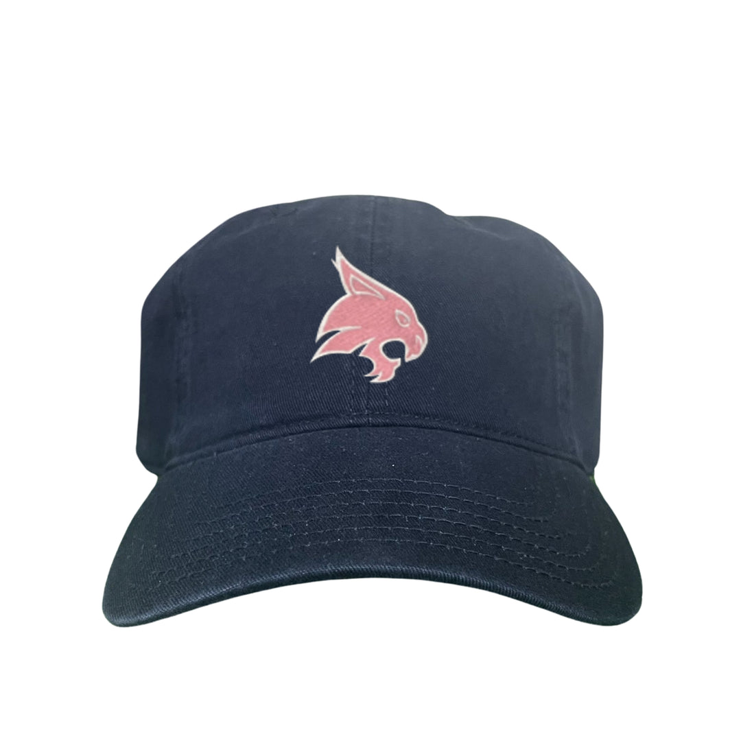 Texas State / Pink Bobcats Logo Embroidered Hat / TXST051 / MM