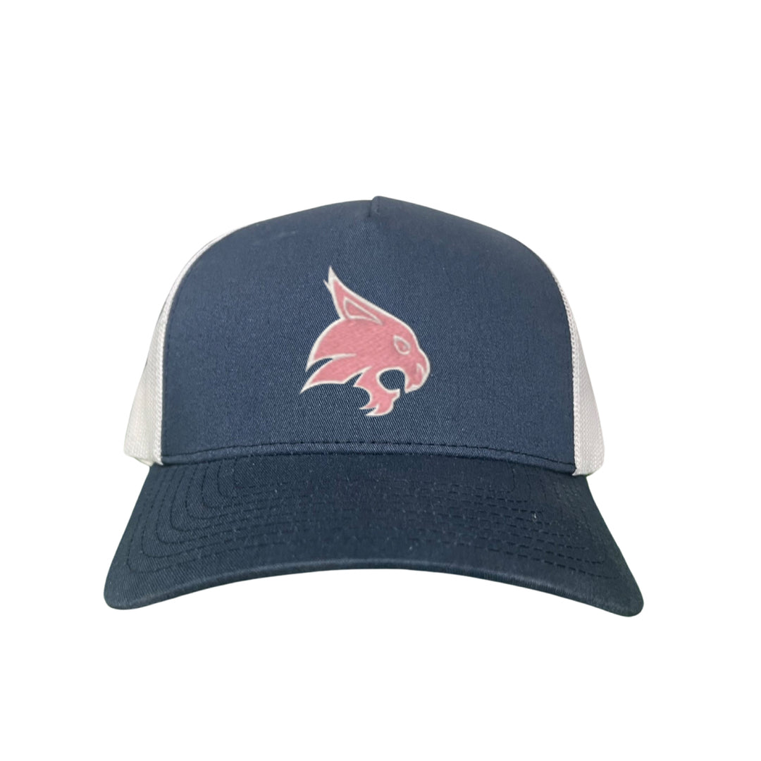 Texas State / Pink Bobcats Logo Embroidered Hat / TXST051 / MM