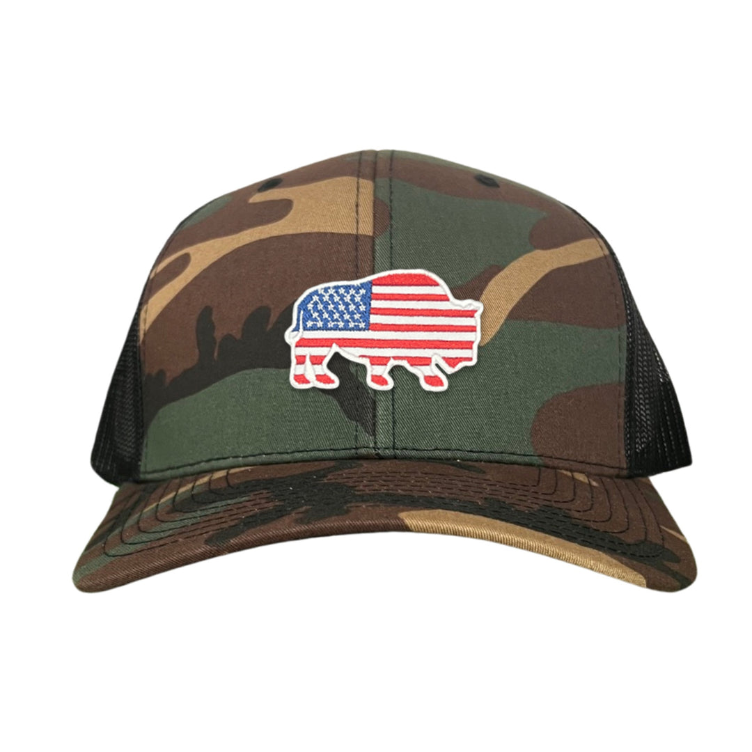 Last Stand Bison American Flag / 068 / MM