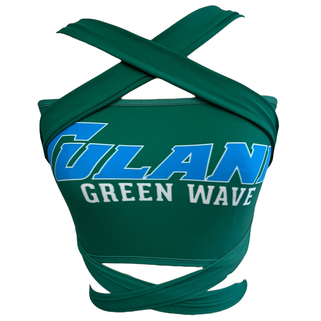 Tulane Green Multi Way Bandeau Top