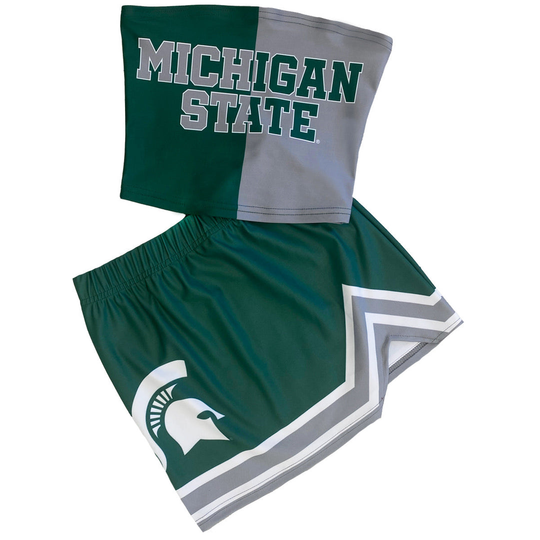 Michigan State Two Tone Tube Top