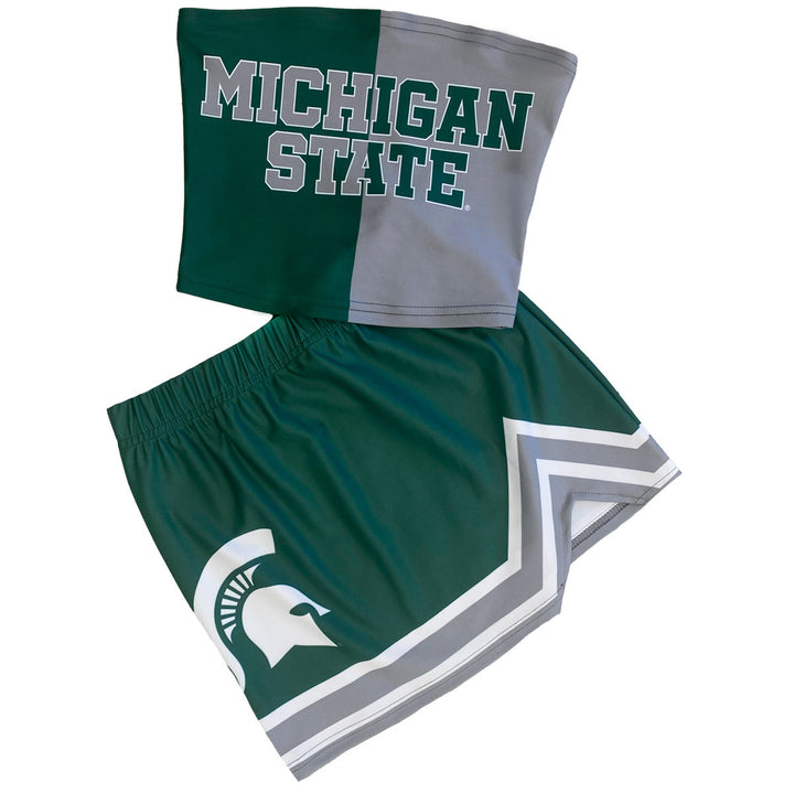 Michigan State Two Tone Tube Top