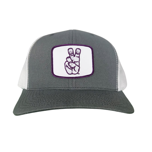 TCU Frog Hand Square Shape / Curved Bill Mesh Snapback / 126 / TCU001