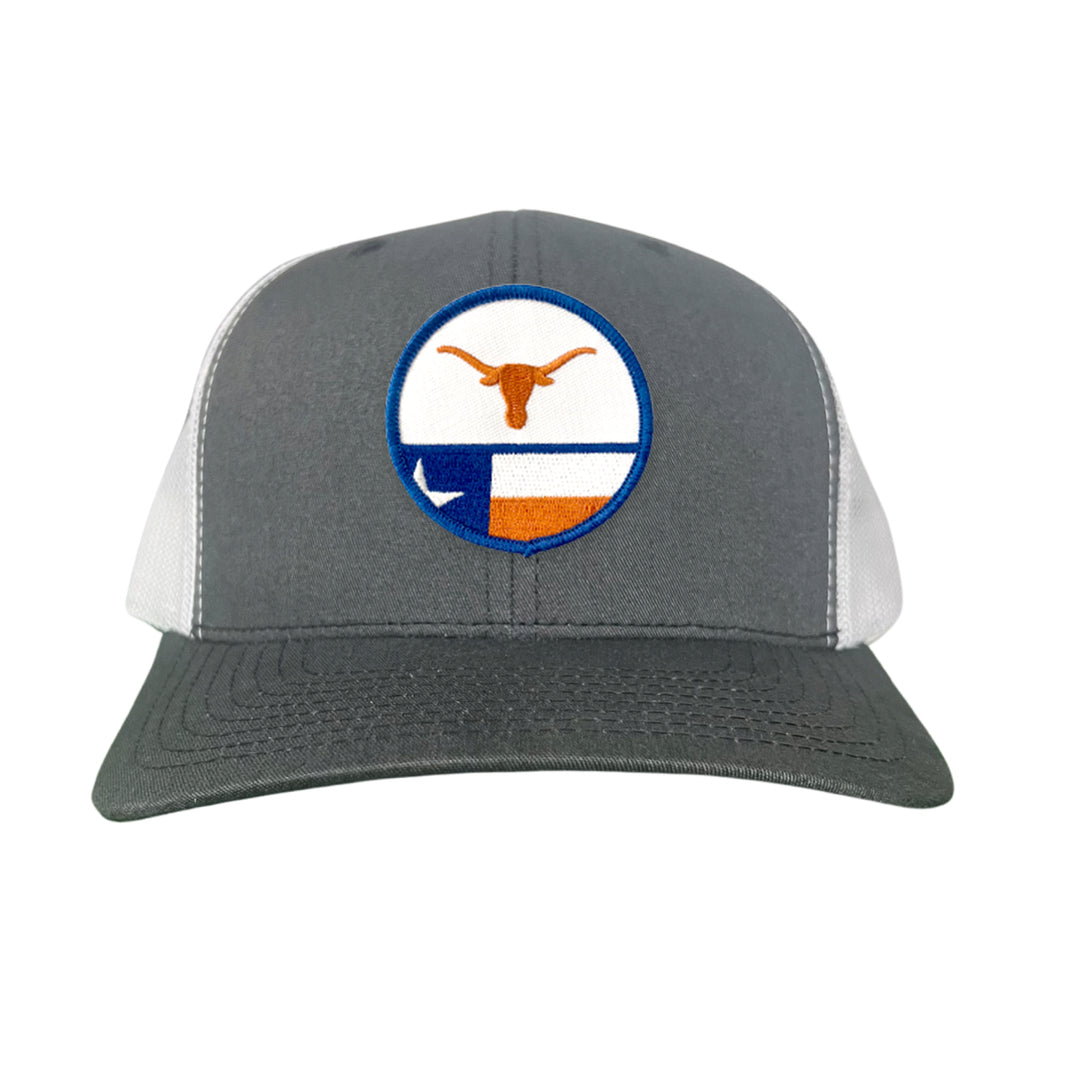 Texas Longhorns Circle Steer Head State Flag / 241 / Hats / MM