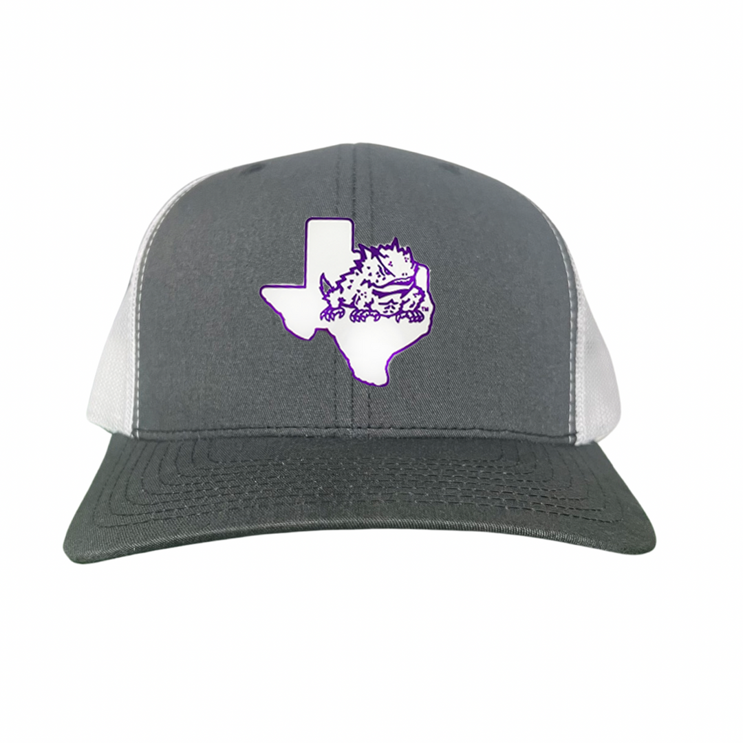 TCU State Horned Frog Rubber Patch / Hats / TCU098 /  266 / MM