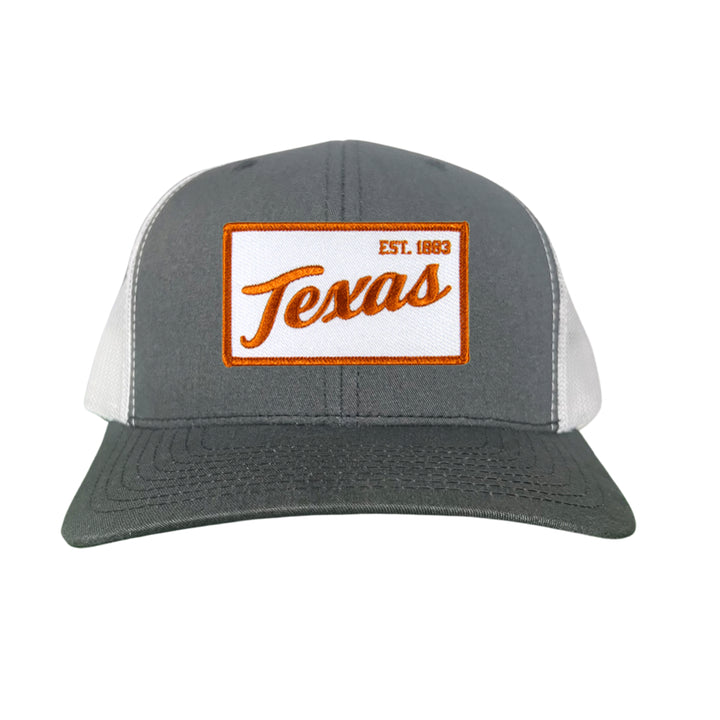 Texas Longhorns Texas EST 1883 Script / Curved Bill Mesh Snapback / 169 / UT