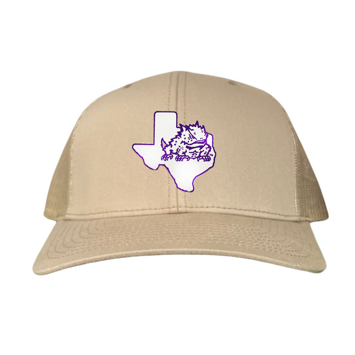 TCU State Horned Frog Rubber Patch / Hats / TCU098 /  266 / MM