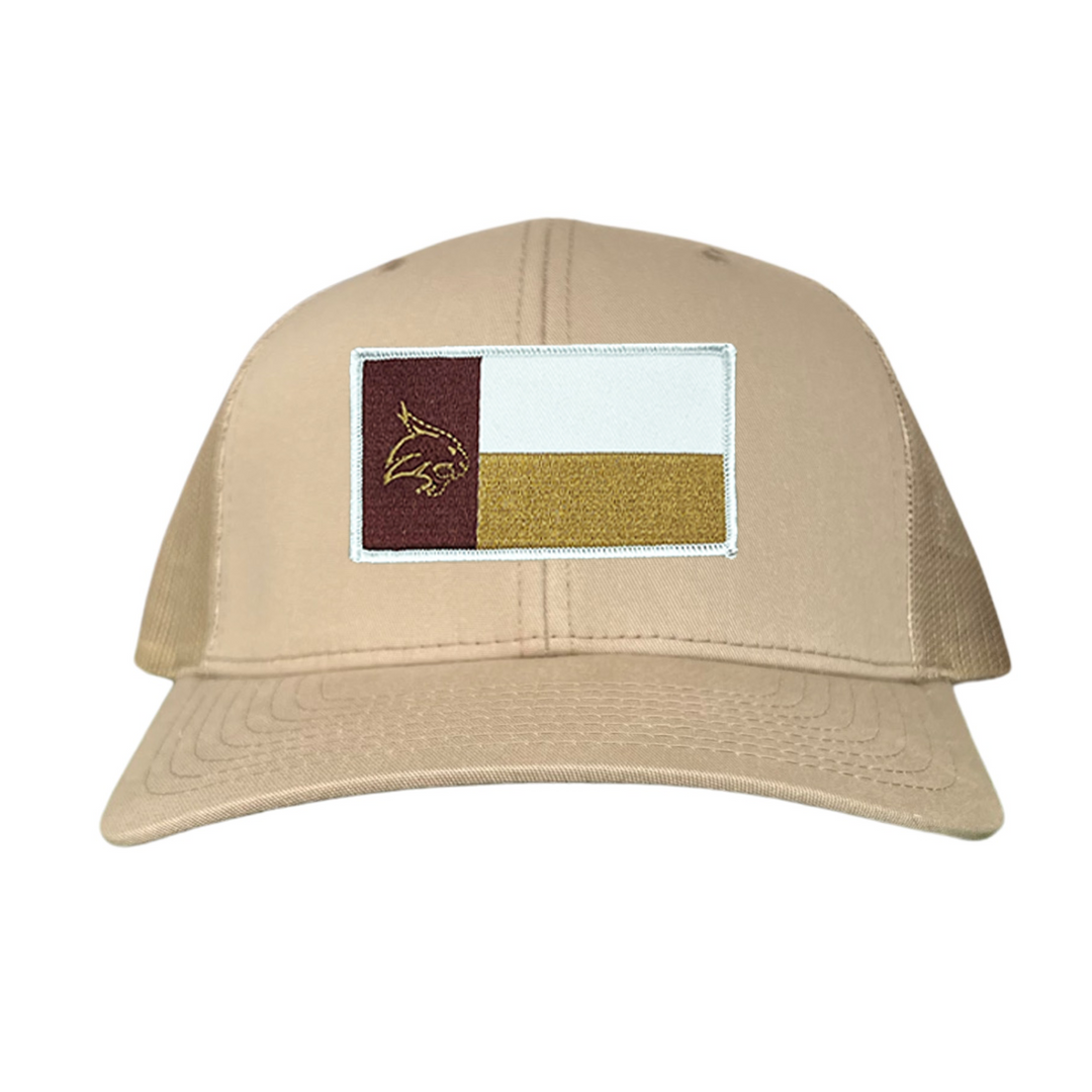 Texas State Bobcats State Flag / Hats / 259 / TXST076 / MM