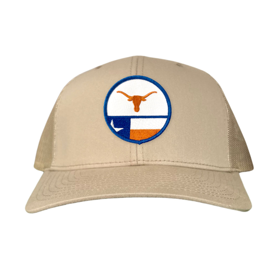 Texas Longhorns Circle Steer Head State Flag / 241 / Hats / MM