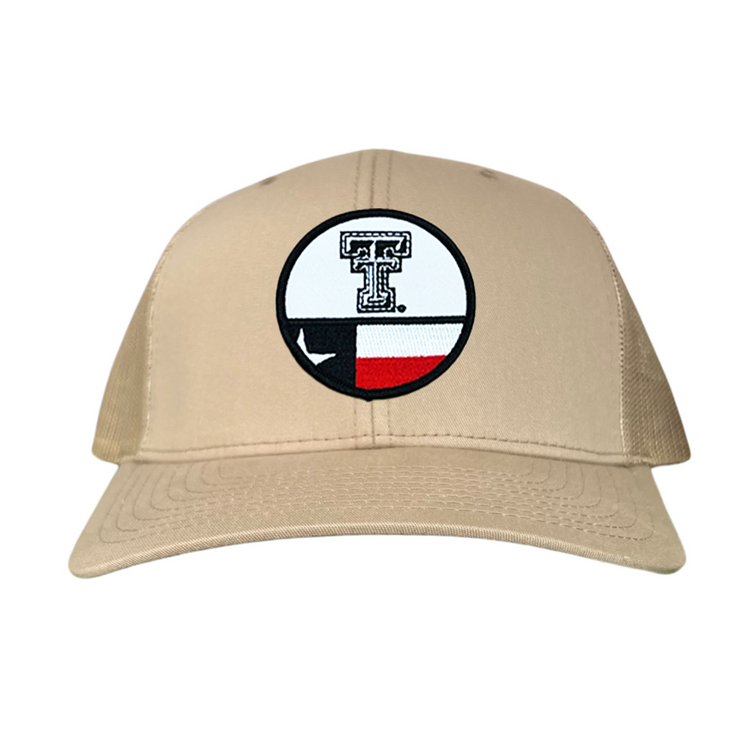 Texas Tech Logo Circle Flag / Hats /  257 / TXTECH045 / MM