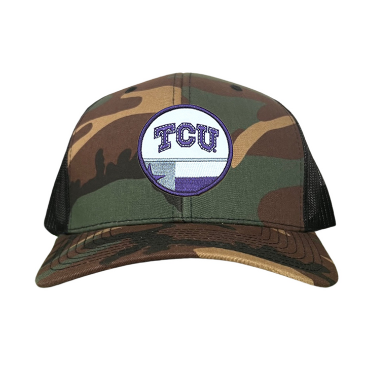 TCU Logo w/h State Flag / Hats / TCU034 /  247 / MM