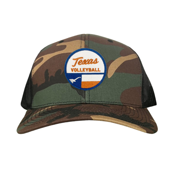 Texas Longhorns Circle Texas Volleyball State Flag / 244 / Hats / MM