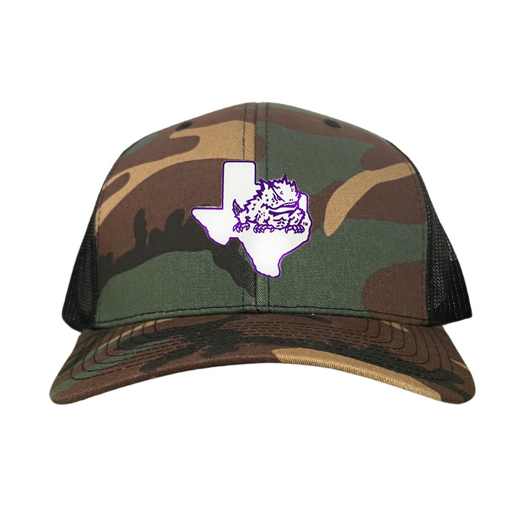 TCU State Horned Frog Rubber Patch / Hats / TCU098 /  266 / MM