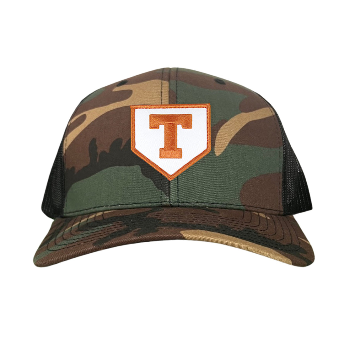 Texas Baseball Block T Home Plate / Hats / 011 / CT