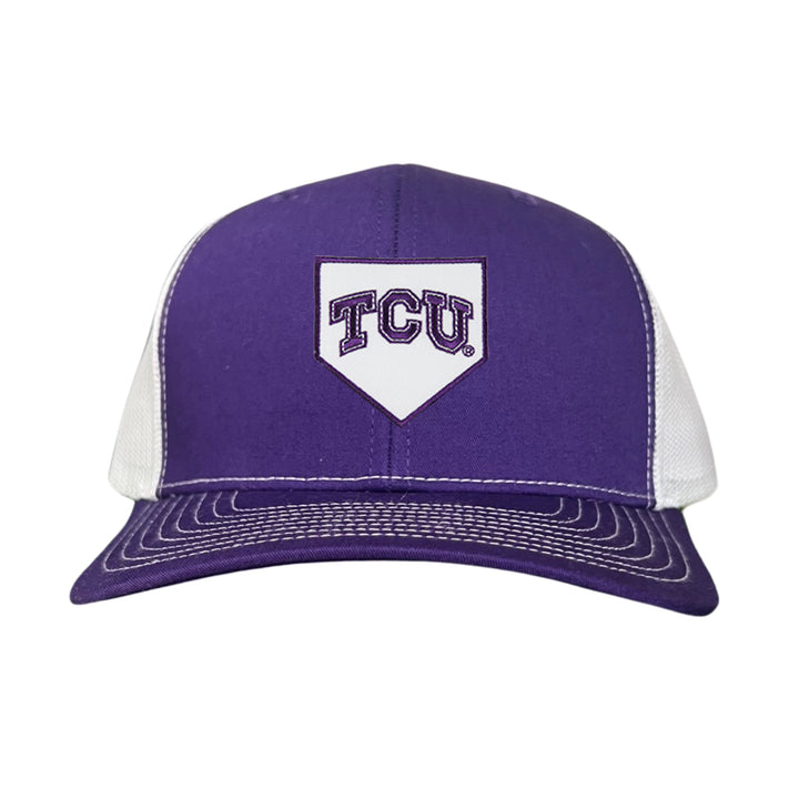 TCU Horned Frogs Baseball Cap Home Plate / Hat / TCU025 / 221 / MM