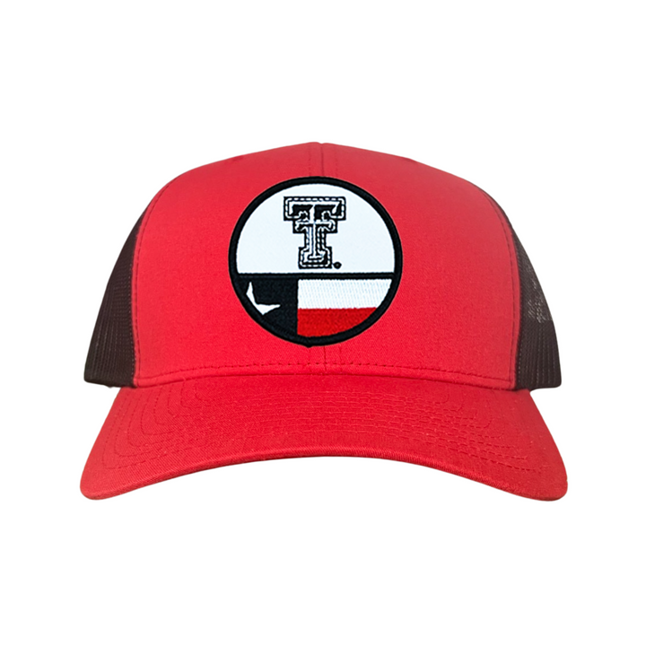 Texas Tech Logo Circle Flag / Hats /  257 / TXTECH045 / MM
