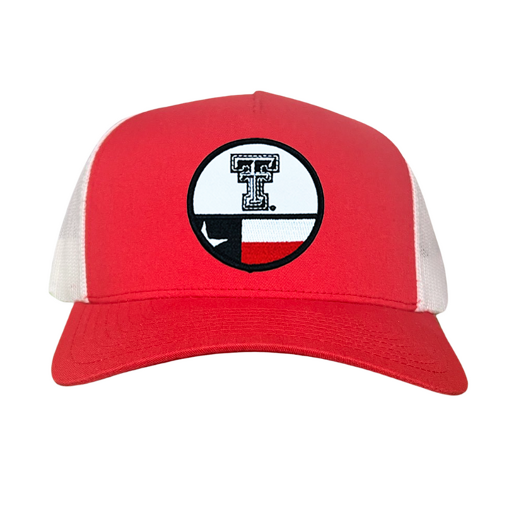 Texas Tech Logo Circle Flag / Hats /  257 / TXTECH045 / MM