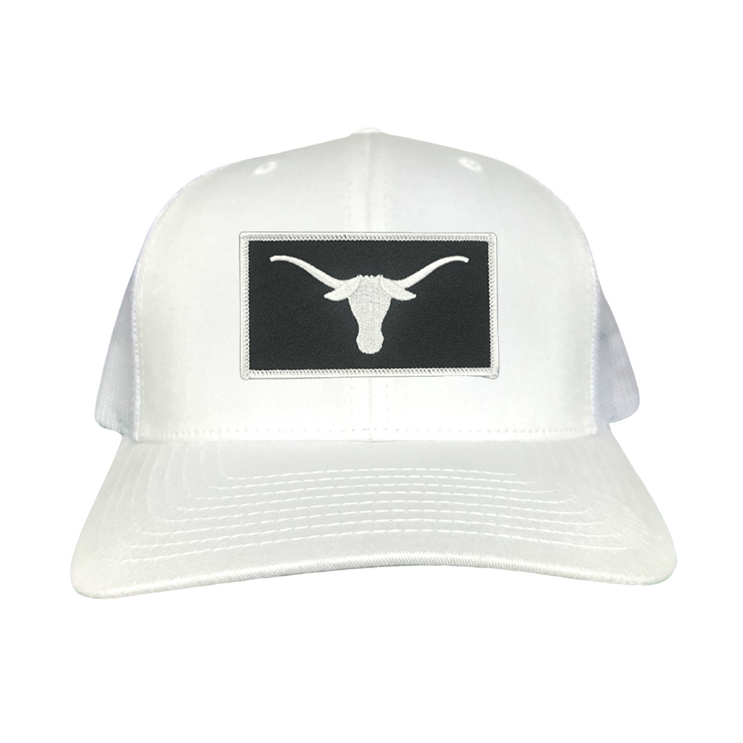 Texas Longhorns Black White Longhorn Rectangle Patch / Hats / 145 / UT9111 / MM