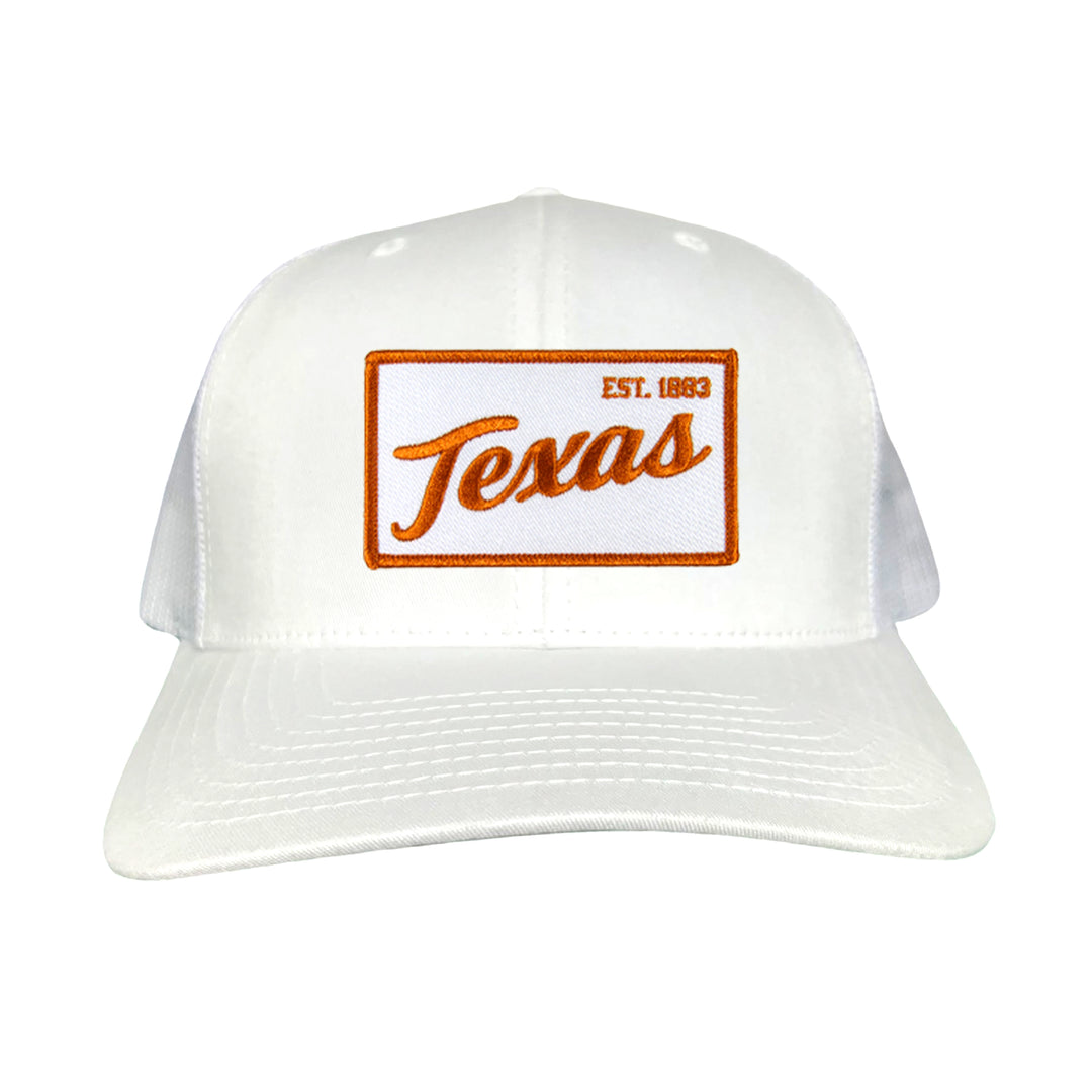 Texas Longhorns Texas EST 1883 Script / Curved Bill Mesh Snapback / 169 / UT