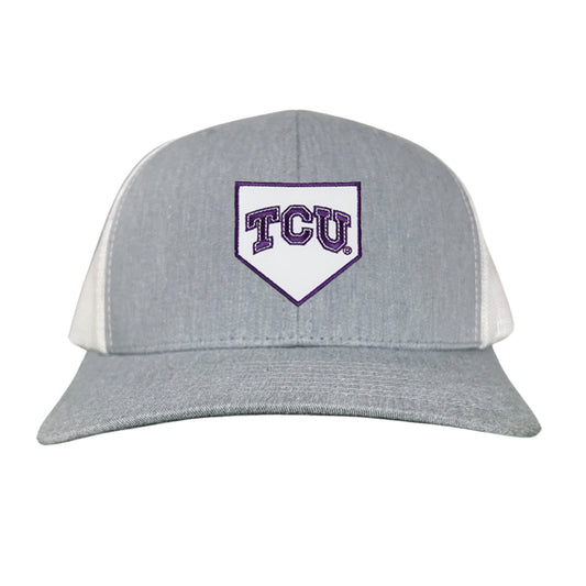 TCU Horned Frogs Baseball Cap Home Plate / Hat / TCU025 / 221 / MM