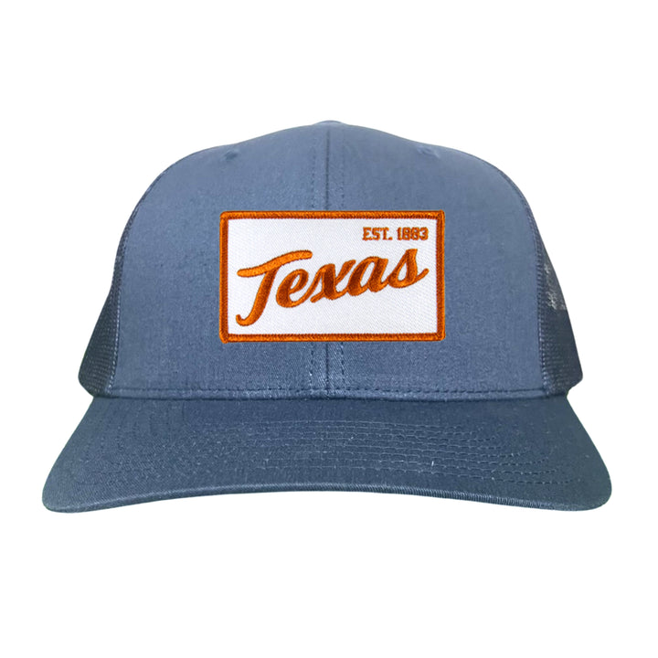 Texas Longhorns Texas EST 1883 Script / Curved Bill Mesh Snapback / 169 / UT