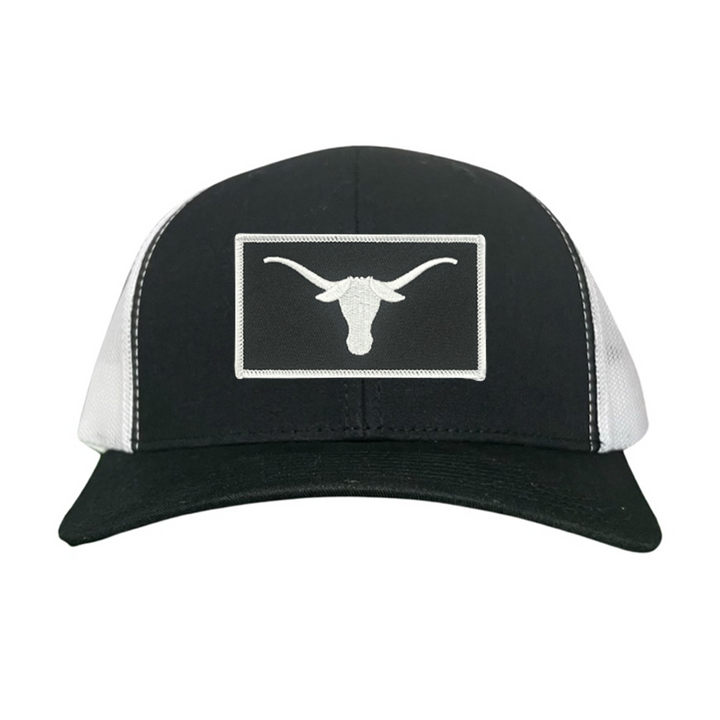 Texas Longhorns Black White Longhorn Rectangle Patch / Hats / 145 / UT9111 / MM