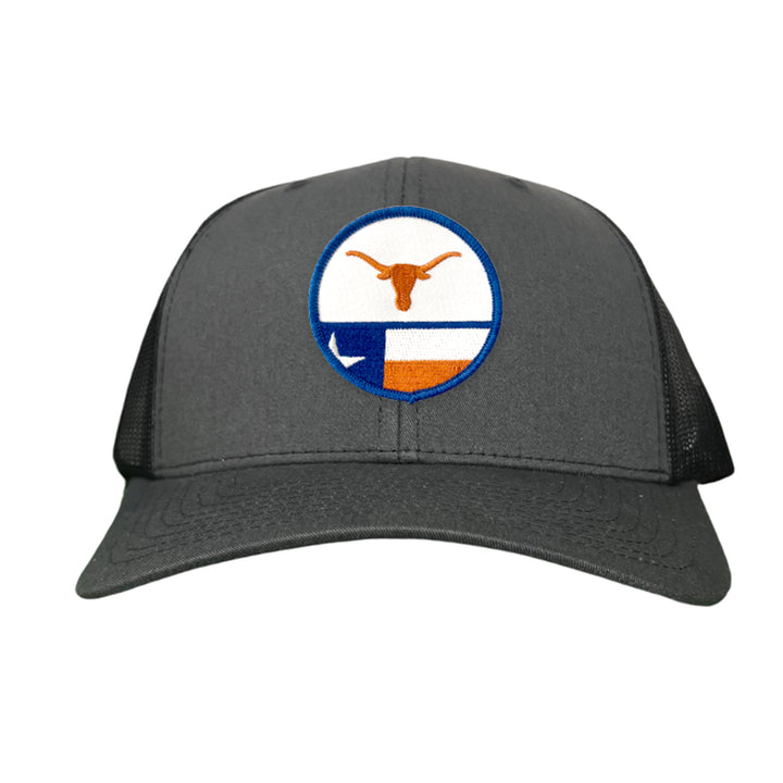 Texas Longhorns Circle Steer Head State Flag / 241 / Hats / MM