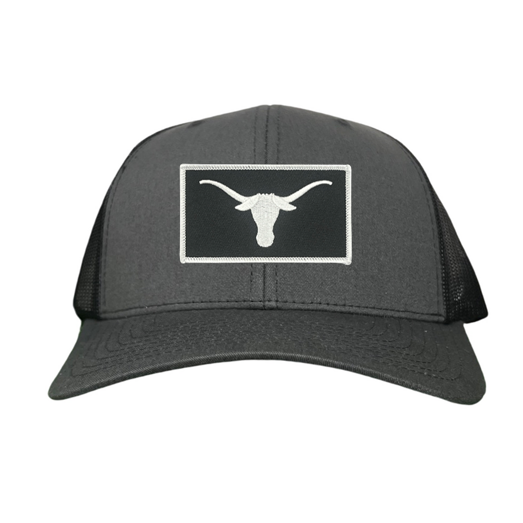 Texas Longhorns Black White Longhorn Rectangle Patch / Hats / 145 / UT9111 / MM