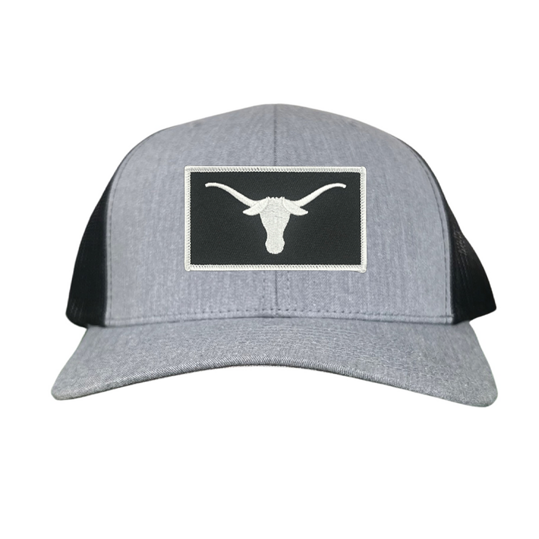 Texas Longhorns Black White Longhorn Rectangle Patch / Hats / 145 / UT9111 / MM