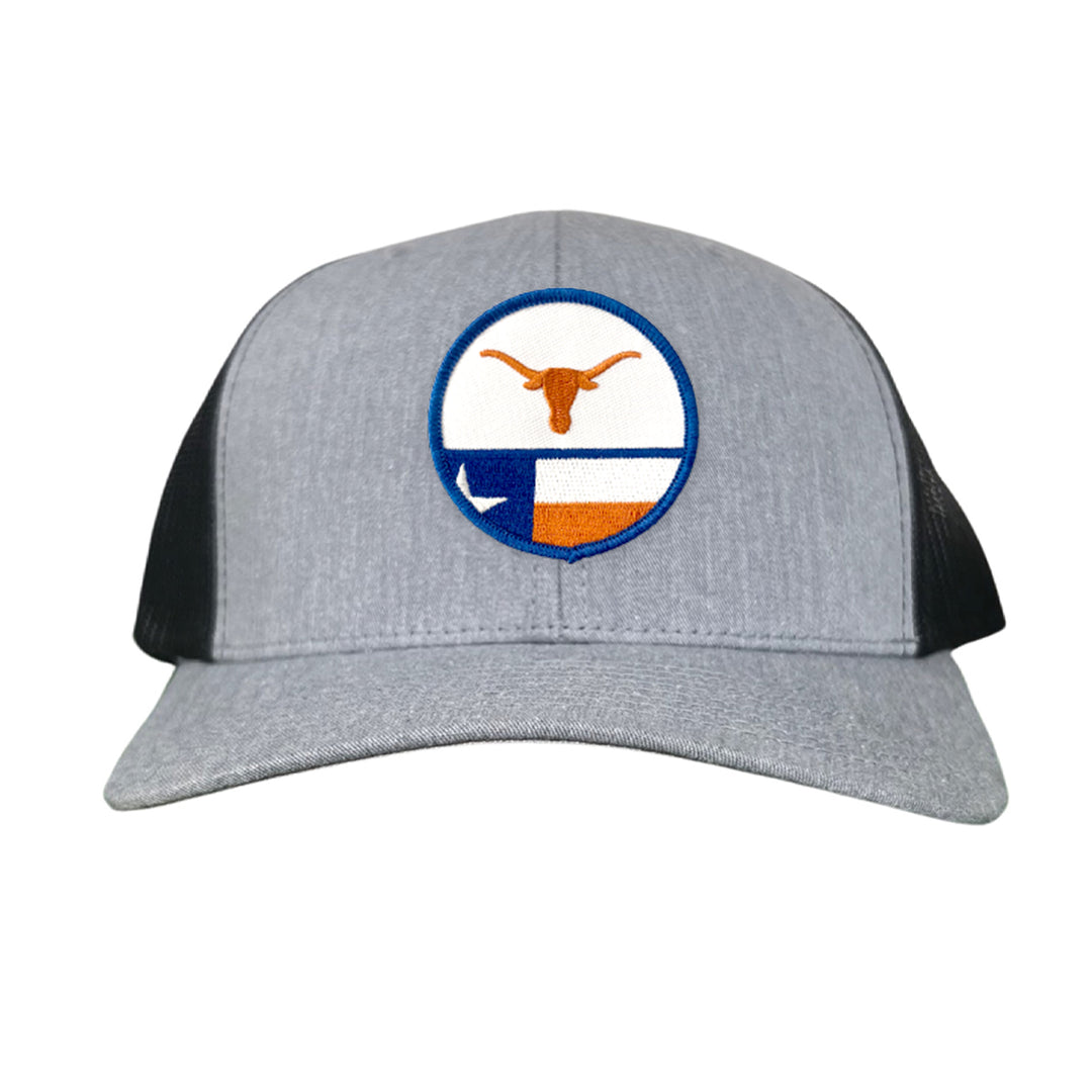 Texas Longhorns Circle Steer Head State Flag / 241 / Hats / MM