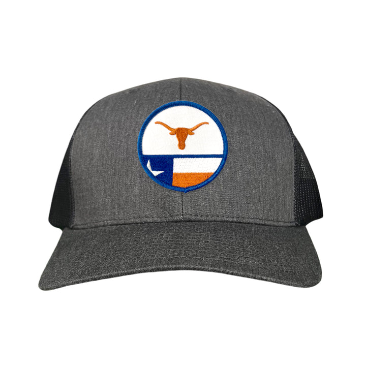 Texas Longhorns Circle Steer Head State Flag / 241 / Hats / MM