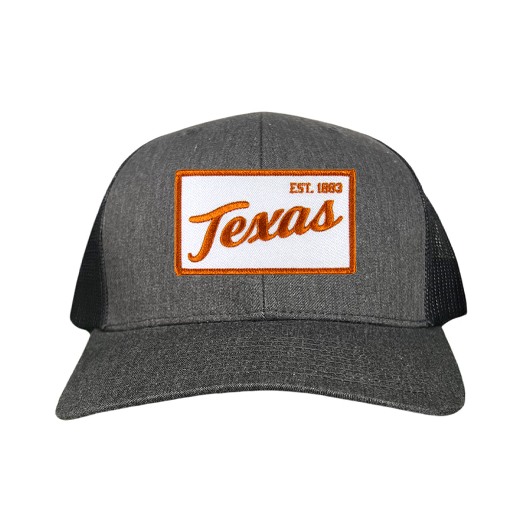 Texas Longhorns Texas EST 1883 Script / Curved Bill Mesh Snapback / 169 / UT