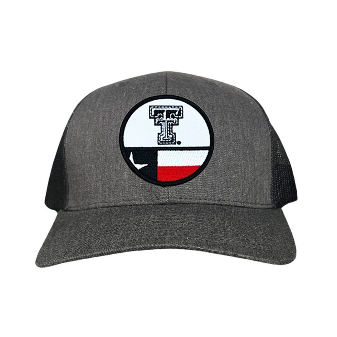 Texas Tech Logo Circle Flag / Hats /  257 / TXTECH045 / MM