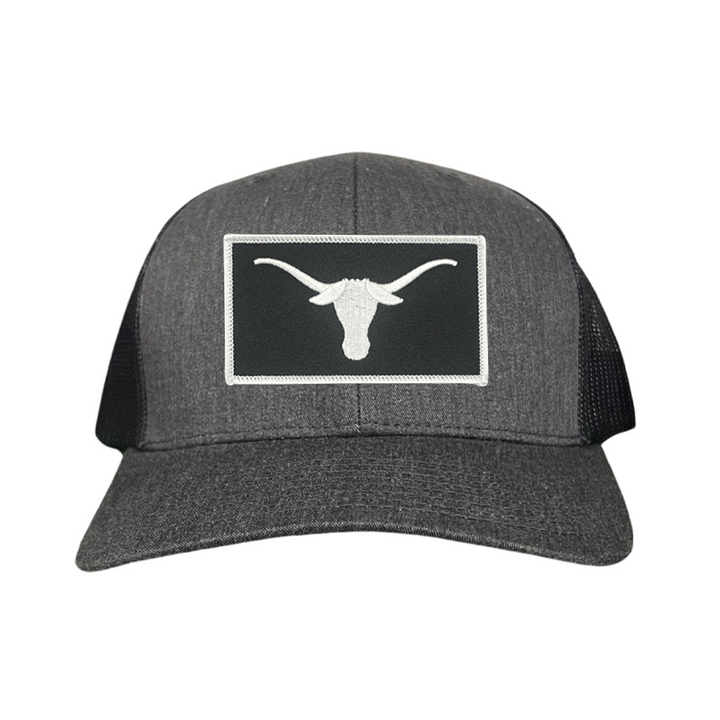 Texas Longhorns Black White Longhorn Rectangle Patch / Hats / 145 / UT9111 / MM