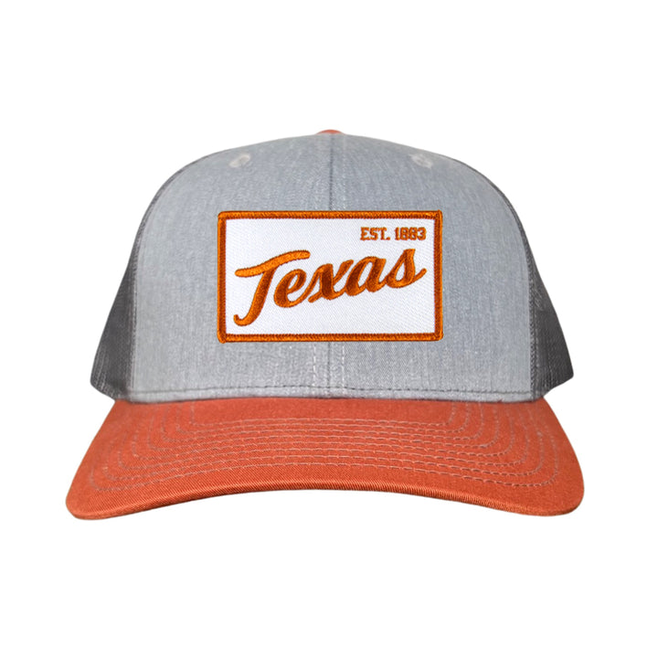 Texas Longhorns Texas EST 1883 Script / Curved Bill Mesh Snapback / 169 / UT