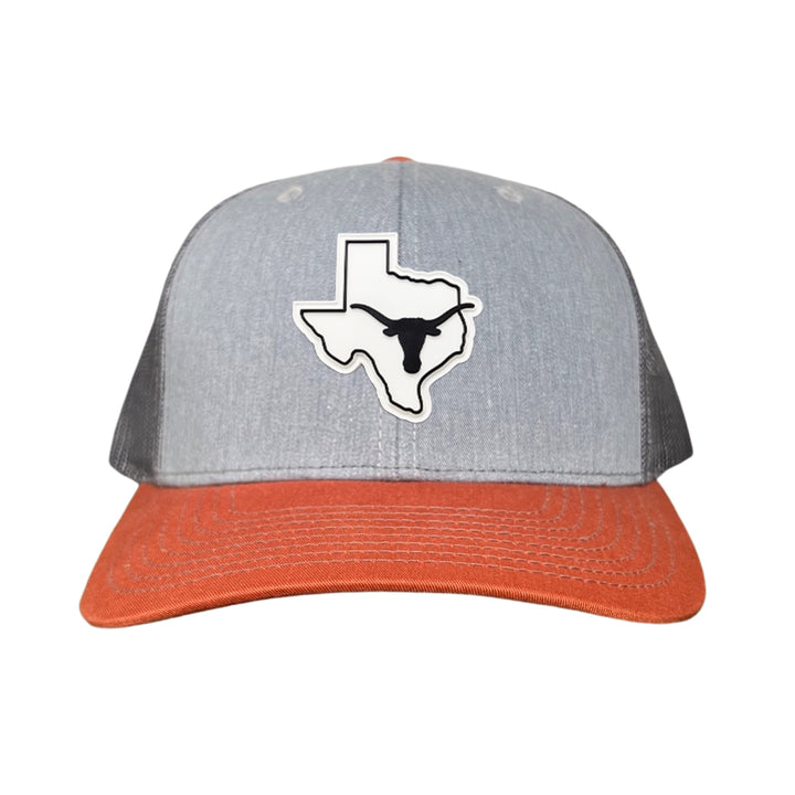 Texas Longhorns Black White Steer Head State Rubber Patch / Hats / 235 / UT9064 / MM