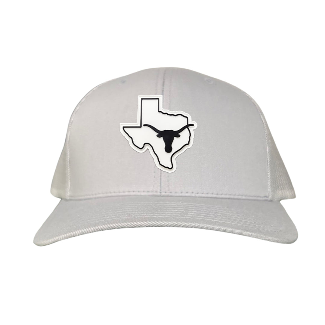 Texas Longhorns Black White Steer Head State Rubber Patch / Hats / 235 / UT9064 / MM