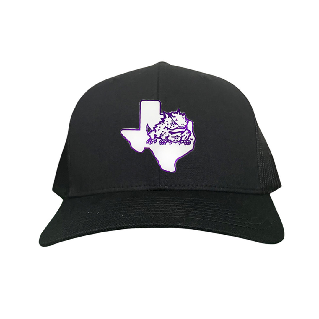 TCU State Horned Frog Rubber Patch / Hats / TCU098 /  266 / MM