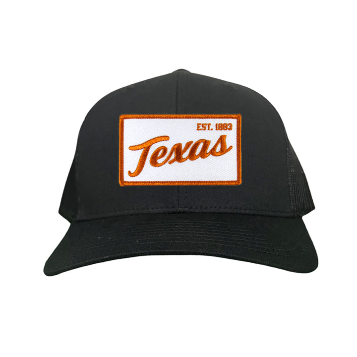 Texas Longhorns Texas EST 1883 Script / Curved Bill Mesh Snapback / 169 / UT